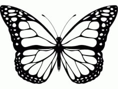 Butterfly Design Free DXF Vectors File