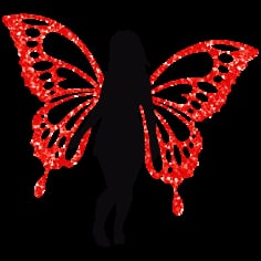 Butterfly Lady Vector SVG File