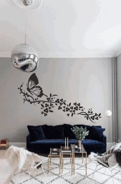 Butterfly Wall Decor Ideas for Bedroom Wall Sticker CDR File