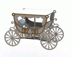 Cake Stand Carriage Laser Cut DXF File