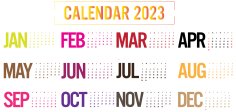 Calendar 2023 Design Template Free Download Ai and EPS File