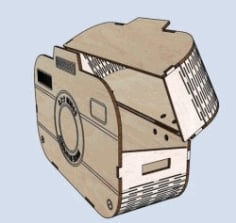 Camera Box for Laser Cut CNC DXF File