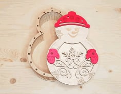 Candy Box Christmas Gift Box CNC Laser Cutting CDR File