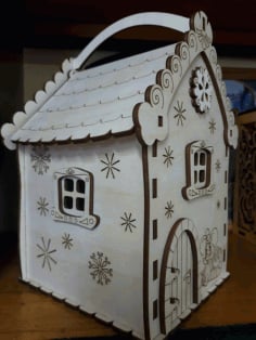 Candy Box Mouse House Laser Cut CDR File