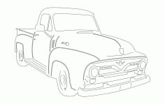 Car 55 Ford Pu DXF File