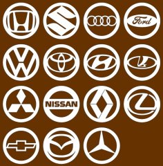 Car Brands Logo Drawings Automobile Logo Template CDR File