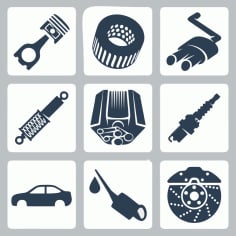 Car Parts Free CDR Vectors File