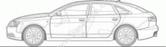 Car Sketch Line Art CDR Vectors File