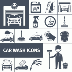 Car Wash Icons Download Free Vector CDR File