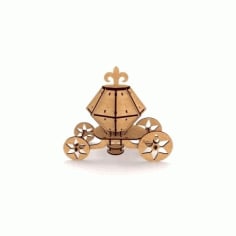 Carriage 3D Puzzle DXF File