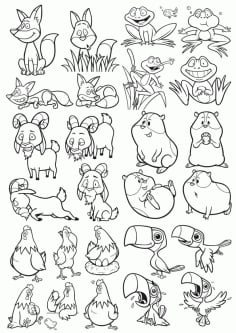 Cartoon Animals Vector Pack CDR File