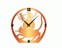 Cat and Mouse Wall Clock CNC Cutting DXF File
