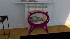 Cat House Vector Design Free CDR File