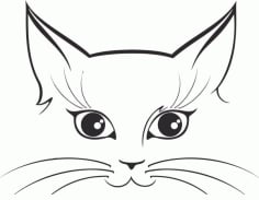Cat Sticker Free CDR Vectors File