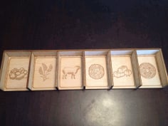Catan Card Holder 4mm Plywood DXF File
