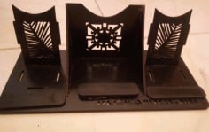Cell Phone Stand Template Laser Cut Free CDR File