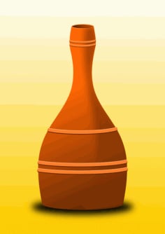 Ceramic Pot Vase Free Vector SVG File