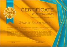 Certificate of Appreciation Free Vector File