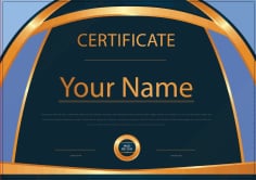 Certificate of Diploma Vector File