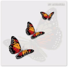 Charming Butterflies with Butterfly Background Graphics Free Vector