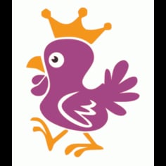 Chicken Crown Vector SVG File