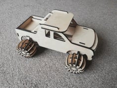 Child Rally Car 3mm Sheet for Laser Cutting CDR File