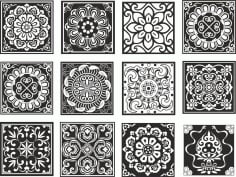 Chinese Design Patterns Vector Set Free CDR Vectors File
