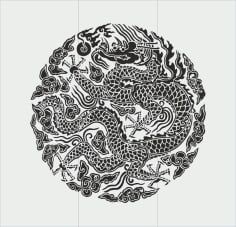 Chinese Dragon Totem Vector CDR File