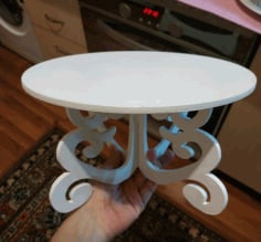 Christmas Cake Stands Decorative Cake Stands Ideas Laser Cut DXF File