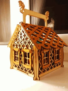 Christmas Candy House Laser Cut CDR File