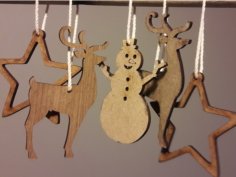 Christmas Ornament Decoration for Free Laser Cut File