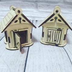 Christmas Tree Toy House Laser Cut CDR File