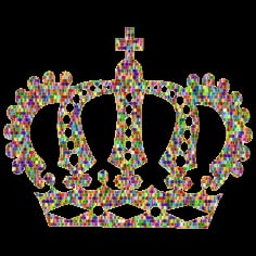 Chromatic Gold Royal Crown SVG File