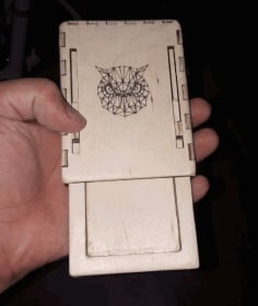 Cigarette Case Laser Cut Wooden Box CDR File
