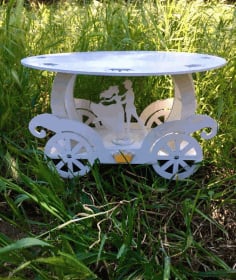 Cinderella Carriage For Birthday cake CDR File