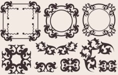 Classic European Pattern Dxf Free Download DXF File