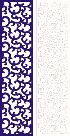 Classic Lace Strips Ll Laser Cut CDR File