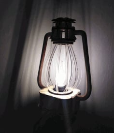 Classic Lantern Nightlight Table Lamp Laser Cut CDR File