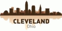Cleveland Skyline CDR Vectors File