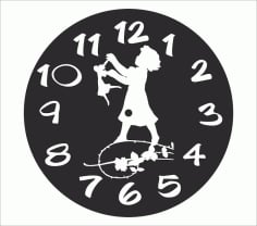 Clock Collection Free Cdr File For Laser Cutting Design 01 Free Vector CDR File
