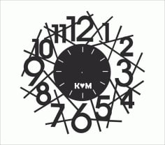 Clock Collection Free Cdr File For Laser Cutting Design 02 Free Vector CDR File