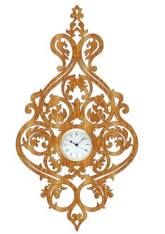 Clock with Pattern Design PDF File for Laser Cutting