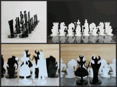CNC Chess Set Plans CDR File