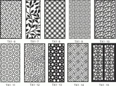 Cnc Jali Cutting Pattern Collection Free CDR Vectors File