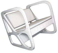 CNC Laser Cut Modern Wood Armrests Chair PDF File