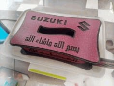 CNC Laser Cut Tissue Box Suzuki CDR File
