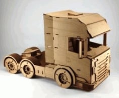 CNC Laser Cut Tractor Truck CDR File