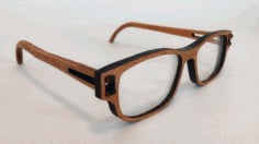 CNC Laser Cut Wooden Glasses Free DXF File