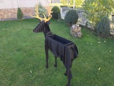 CNC Laser Plasma Cutting Deer Barbecue Plan BBQ Stand 4mm DXF File