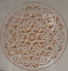 CNC Router Cutting Mandala Wooden Decorative Design DXF File